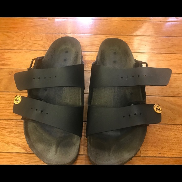 Birkenstock Birko-Flor Arizona ESD Matte Black 38 - Picture 2 of 8